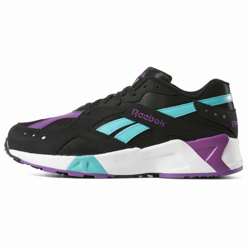 Tenisi Reebok Aztrek Barbati Negrii/Turcoaz/Albi Romania RC8671NZ